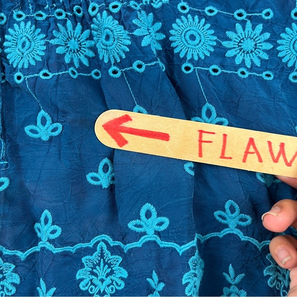 Johnny Was Ciaga Tamara Tunic Embroidered Eyelet Boho Peasant Blouse Top Sz M - Picture 5 of 12